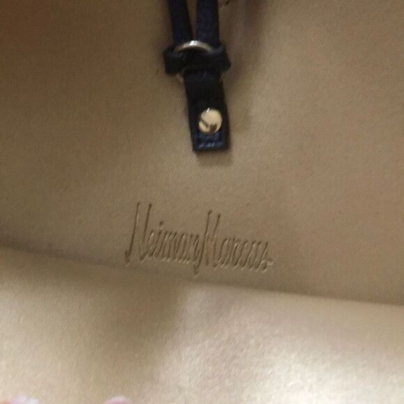 Neiman Marcus navy medium size tote with tassels - Picture 2 of 7